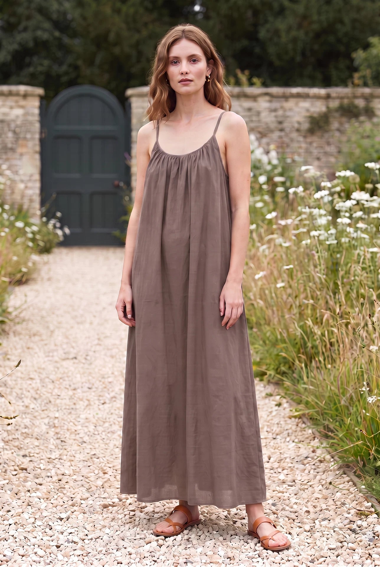 Mocha dress front view